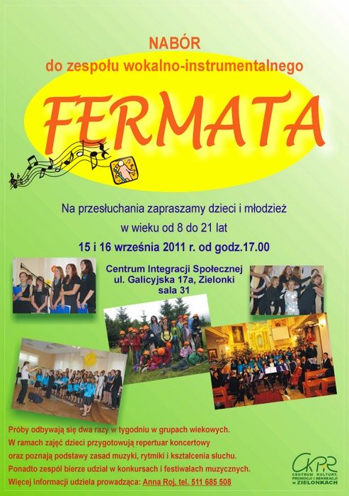Ucz się spiewać z „Fermatą”!