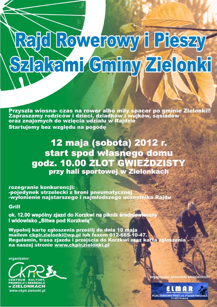 Rajd rowerowy i pieszy szlakami gminy Zielonki