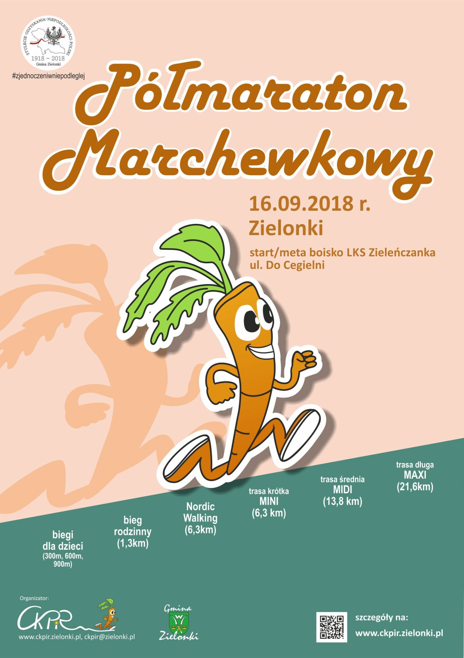 Trwają zapisy na IV Marchewkowy Półmaraton w gminie Zielonki – startujemy z Zielonek