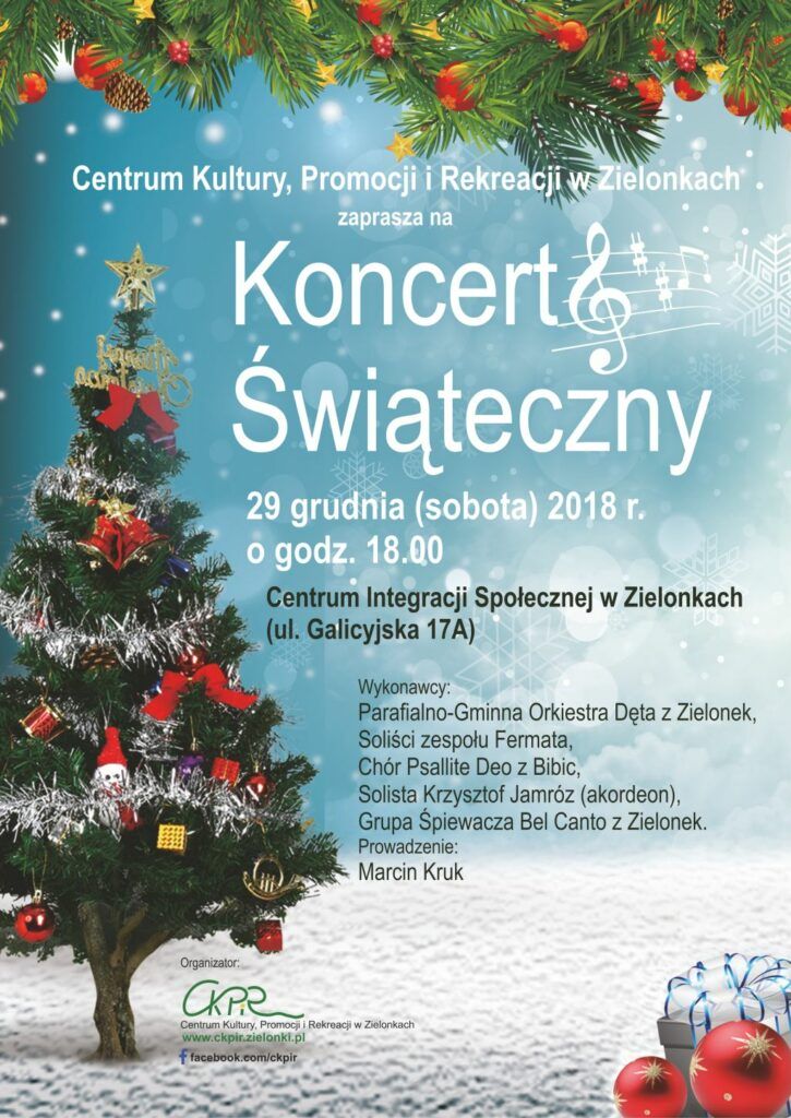 plakat koncert świąteczny 18