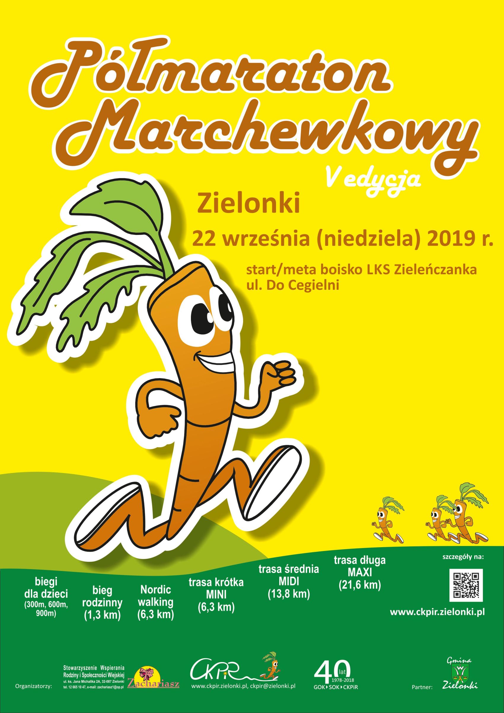 V Marchewkowy Półmaraton w gminie Zielonki – zaczynamy zapisy!