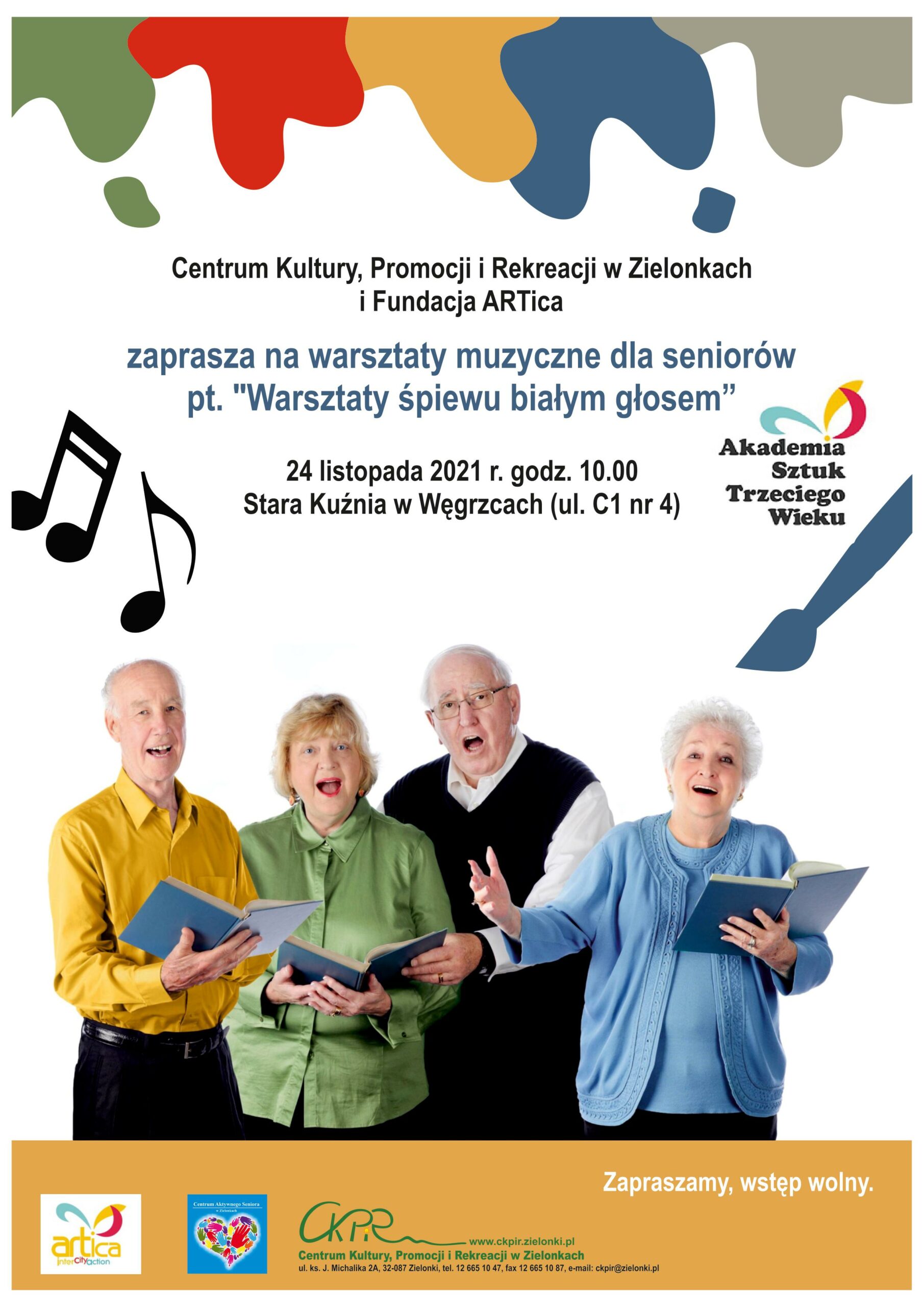 Warsztaty muzyczne dla seniorów 24 listopada